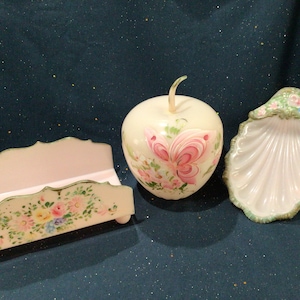 Lovely Bits O’Glamour Kitschy Vintage Mid-Century Plastic Vanity Set, By Sally Gould