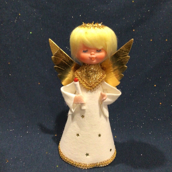 Vintage 1960s Angel Christmas Tree Topper