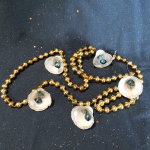 Gorgeous Vintage Mid-Century Mercury Glass Bead Garland 30”