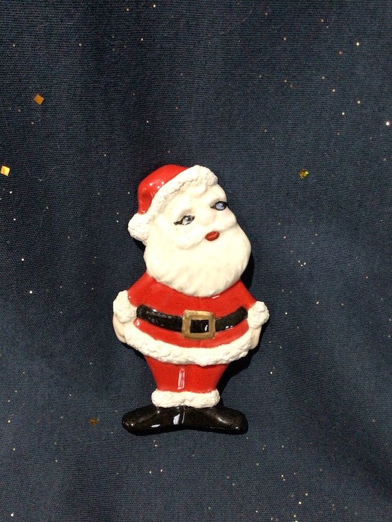 Lovely Mid-Century Ceramic Kitschy Christmas Santa