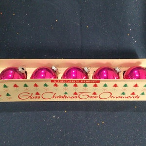 Gorgeous, Vintage Mercury Glass Mid Century Shiny Brite Christmas Ornaments