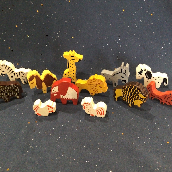 Vintage Jahre Holzspielzeug 1960s wooden toys