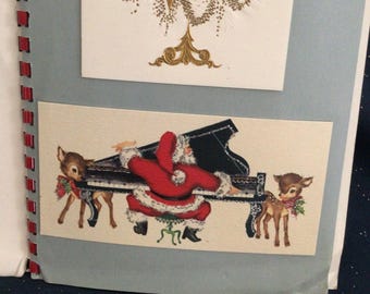 Vintage Mid-Century 1950s Mail Order Christmas Card Brochure, Vintage Christmas Cards, Kitschy Christmas Cards