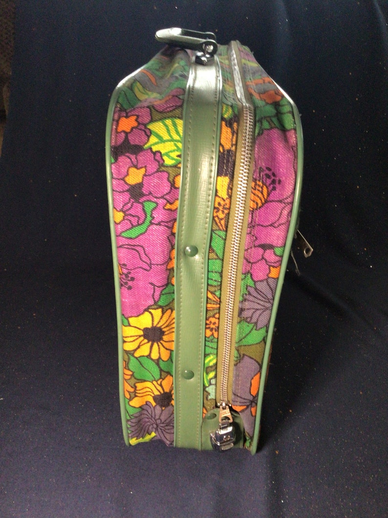 Retro 1960s Floral Suitcase - Etsy