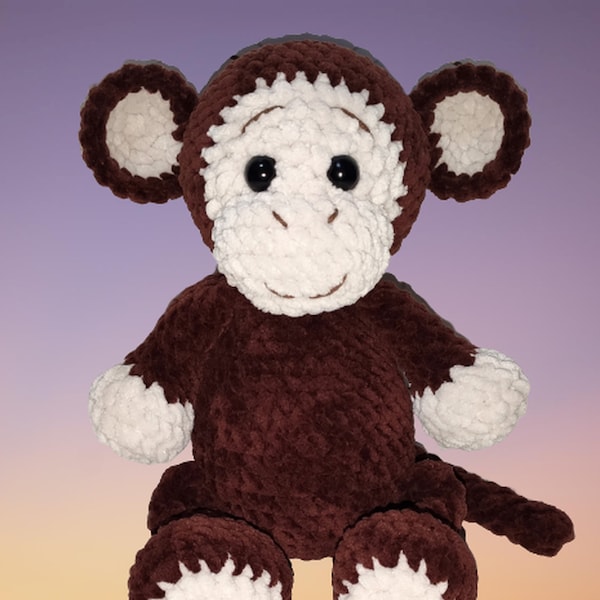 Monkey crochet pattern - amigurumi monkey - cute crochet pattern