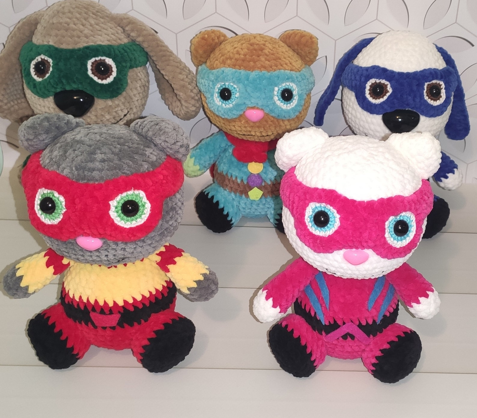 Superhero doll Tom Angela Hank Plush Doll Crochet hero Etsy
