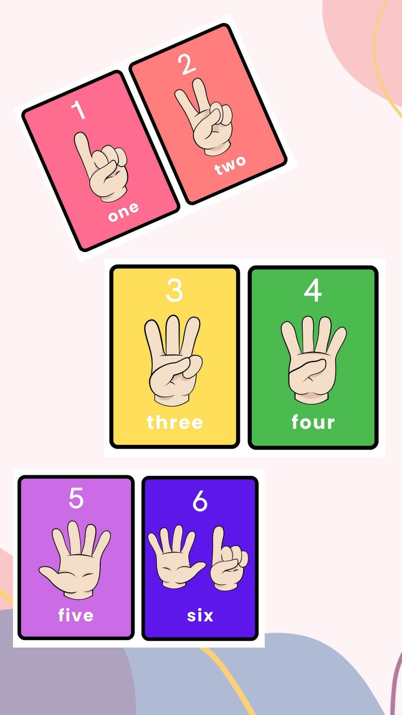 Finger Counting Printable. Count the Fingers, Early Maths. Preschool