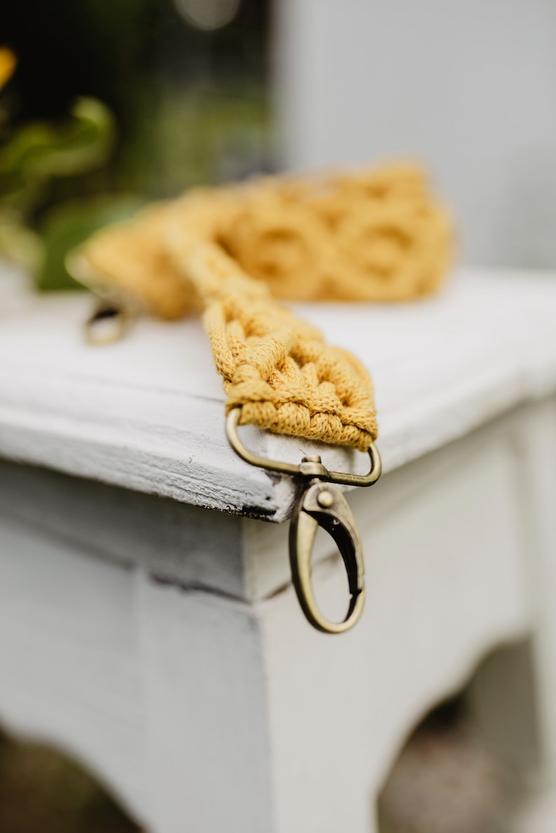 MACRAME CAMERA STRAP honey yellow mustard boho photography strap for creatives gift for photographer