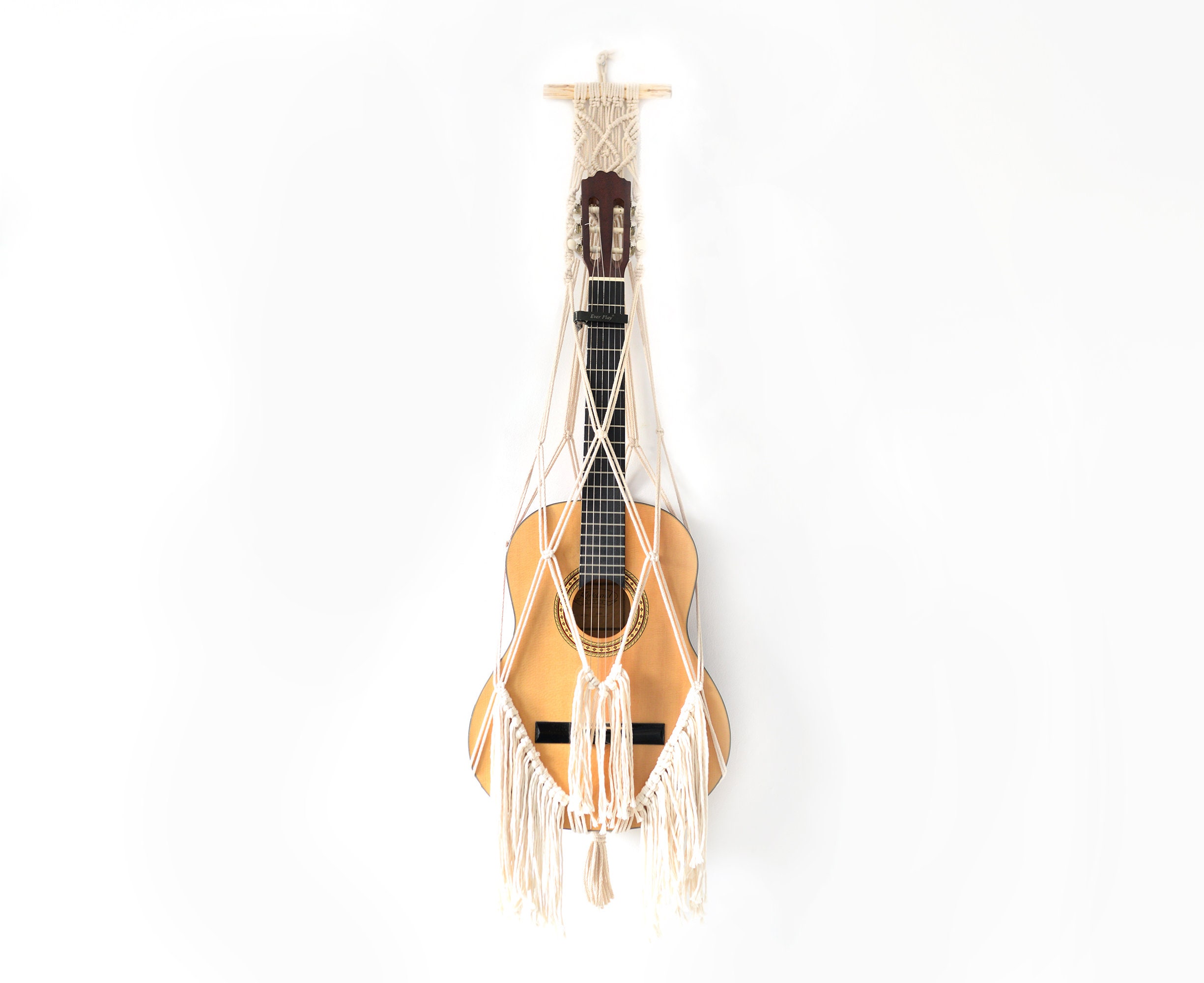 Support de guitare acoustique, support en bois pour instrument de musique  acoustique, instrument de musique amovible, convient pour ukulélé, violon  et guitare classique, acoustique électrique, à suspendre : :  Instruments de musique