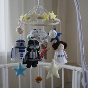 Starwars Mobile Death Star Star Wars Decor Star Wars Birthday Etsy