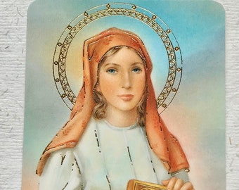 St Dymphna Prayer Card / Saint Dymphna / Mental Health / Mindfulness / Patron Saint / Holy Helper