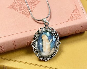 Mary Magdalene Raised by Angels Necklace: Maria Magdalena / Marie Madeleine / Gnostic / Sainte Baume / Cathar / Patron Saint