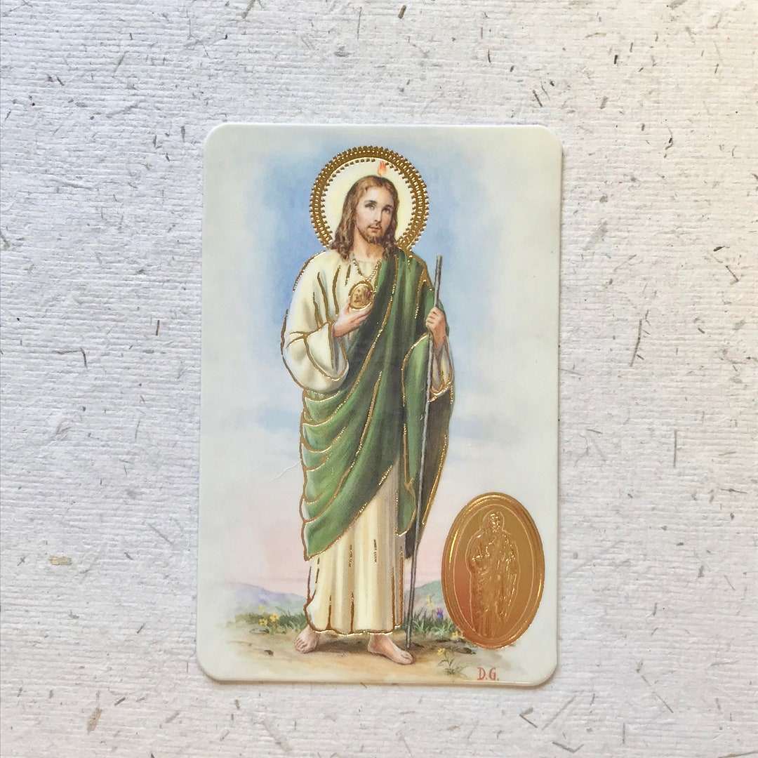 Saint Jude Prayer Card / Patron Saint of Lost Causes and Desperate ...