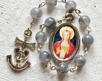Magdalene's Journey Single Decade Rosary / Chaplet: Mary Magdalena, Magdala, Ave Maria, Camargue Cross, Faith