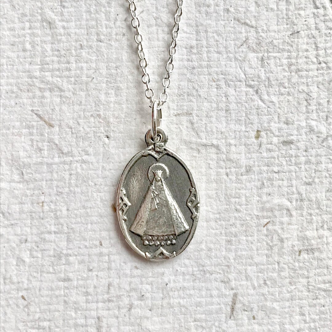Notre Dame De Hal - Petite Sterling Silver Necklace / Lady of Halle ...