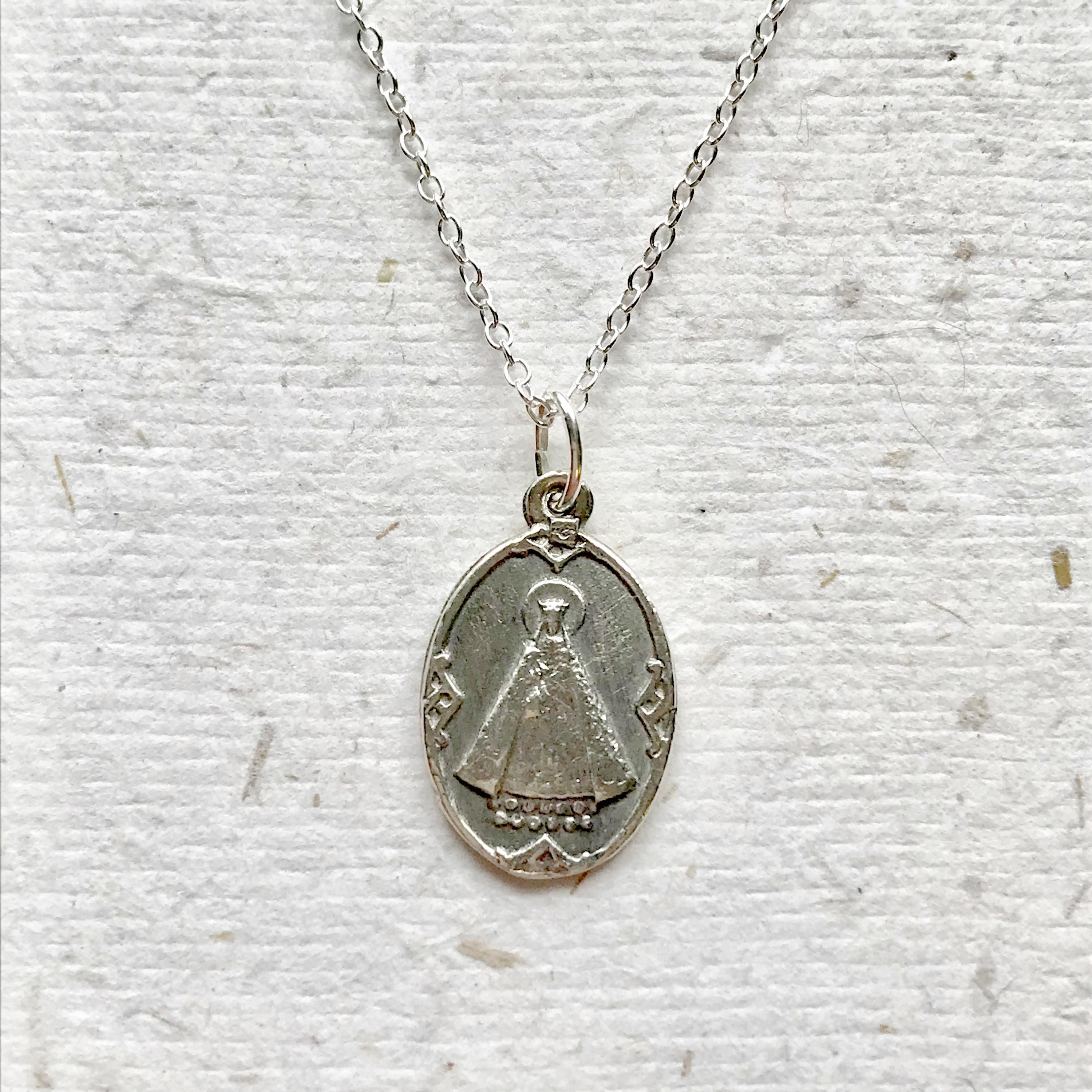 Notre Dame De Hal - Petite Sterling Silver Necklace / Lady of Halle ...