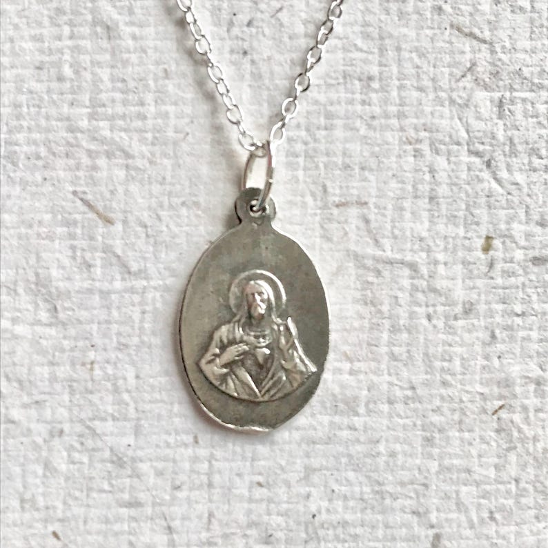 Notre Dame De Hal - Petite Sterling Silver Necklace / Lady of Halle ...