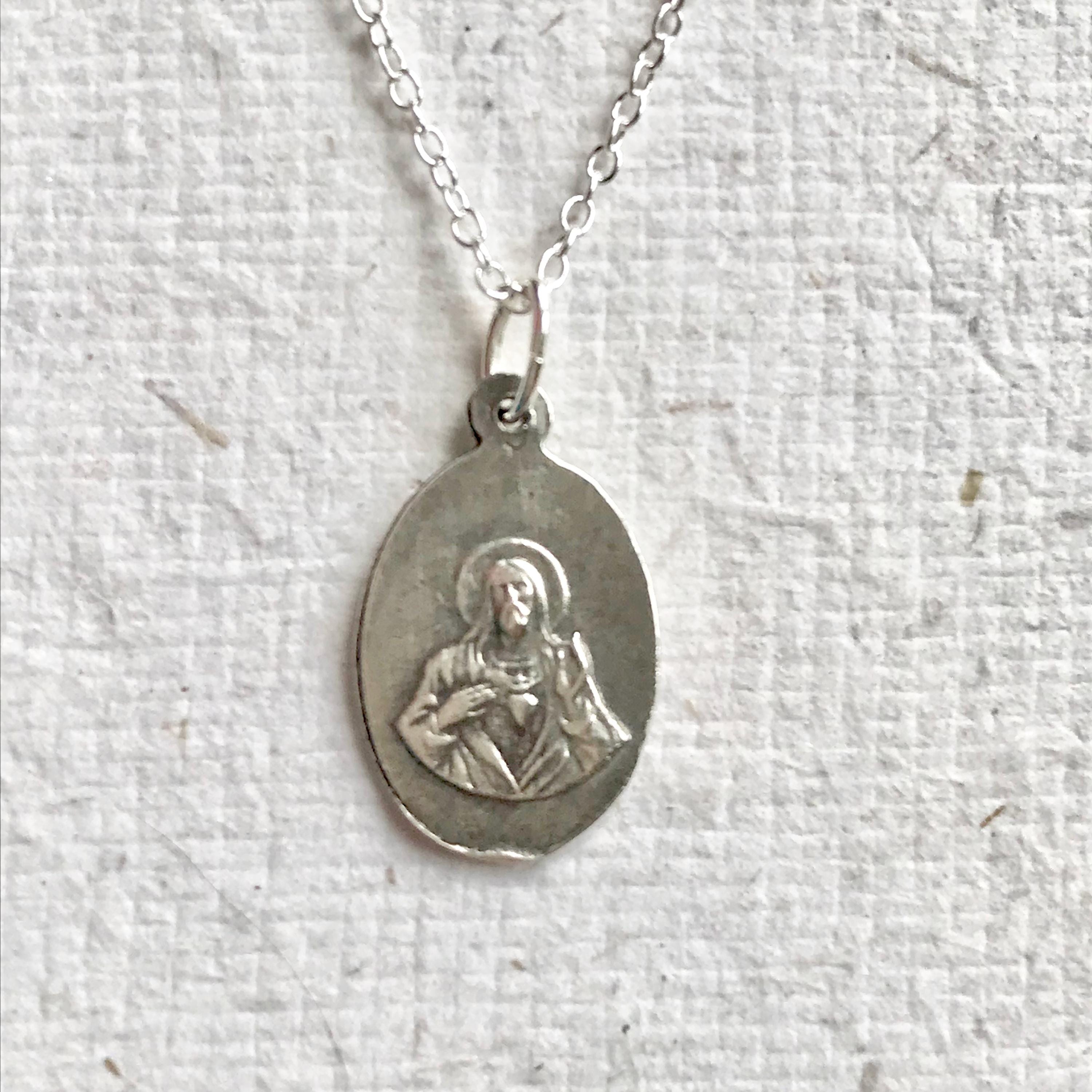 Notre Dame De Hal - Petite Sterling Silver Necklace / Lady of Halle ...