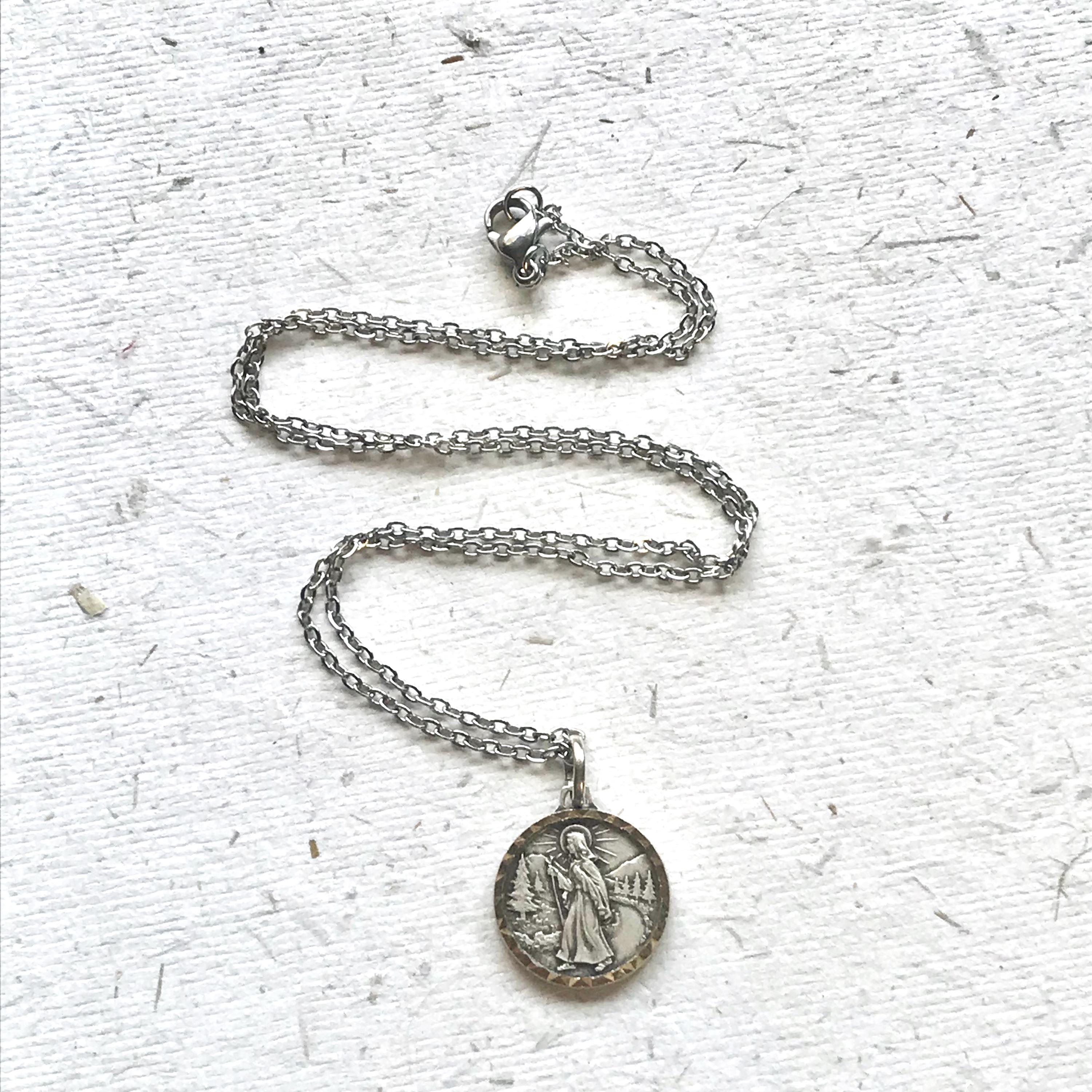 Our Lady of Pilgrimage Necklace: Notre Dame De La Route, Safe Travels ...