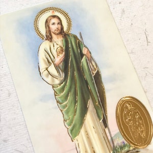 Saint Jude Prayer Card / Patron Saint of Lost Causes and Desperate ...