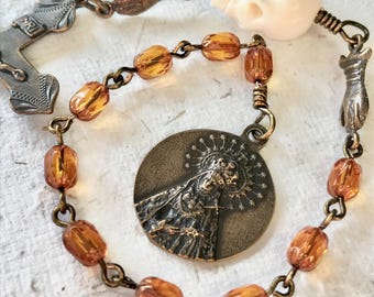 Our Lady of The Seven Sorrows Heirloom Chaplet / Single Decade plus Glory bead / Jesus / Mater Dolorosa / Ave Maria / Marian Devotion / God