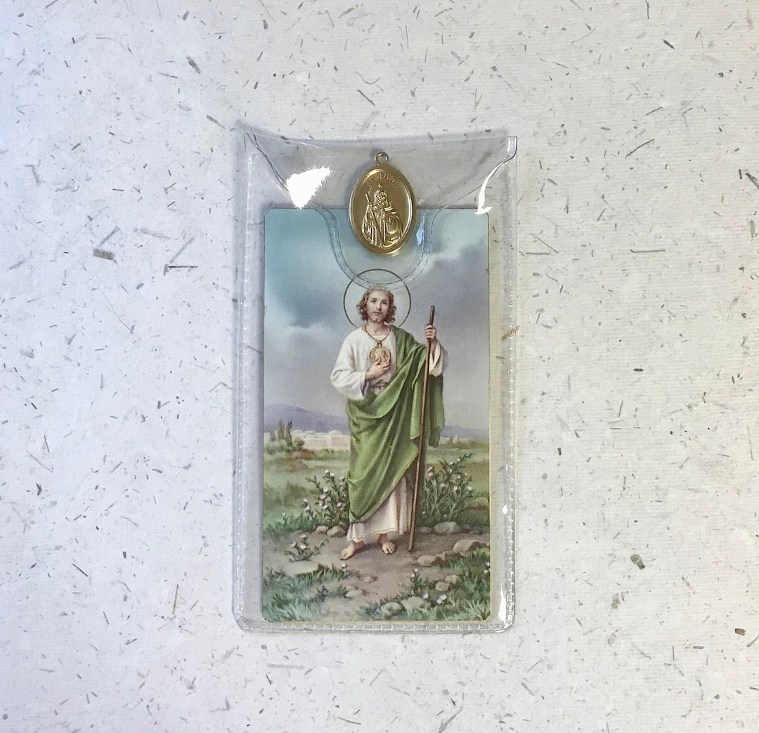 Saint Jude Prayer Card With Medal / Don't Quit / Patron Saint of Lost ...