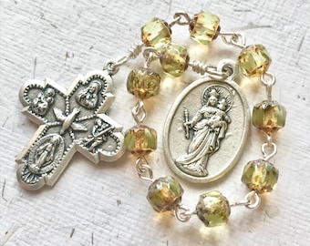 Our Lady of Help of Christians Single Decade Chaplet: Handmade Rosary, Four Way Cross