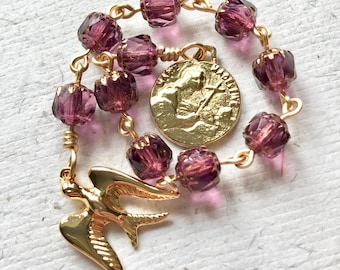 Mary Magdalene Dove of Sophia Single Decade Chaplet: Holy Spirit, Rosary, Marie Madeleine, Magdalena