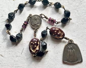 Our Lady of Sorrows- Golgotha Heirloom Single Decade Rosary, Mater Dolorosa, Ave Maria, Hail Mary