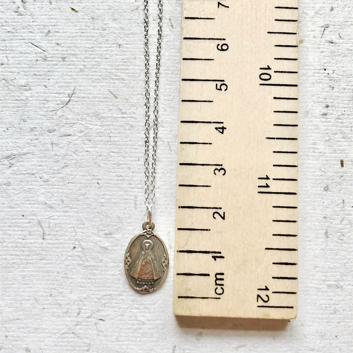 Notre Dame De Hal - Petite Sterling Silver Necklace / Lady of Halle ...