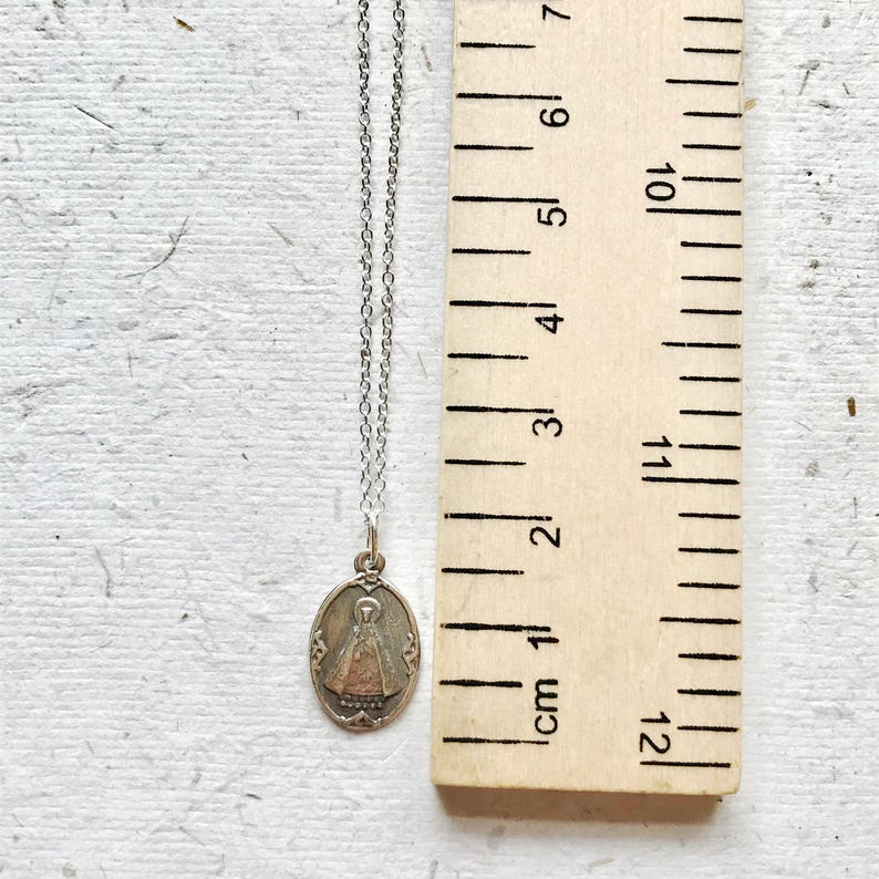 Notre Dame De Hal - Petite Sterling Silver Necklace / Lady of Halle ...