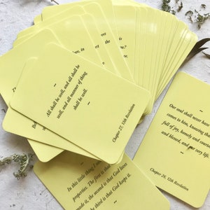 Julian of Norwich Meditation Cards: Botanical Art, All Shall Be Well Deck bild 3