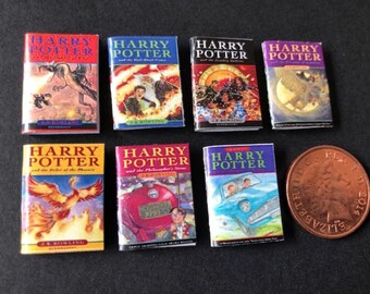 Conjunto de 4 Harry Potter Estilo quibblers para una escala 1//12 Casa De Muñecas