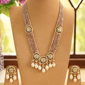 Kundan Polki Minakari Necklace: Indian Wedding Jewelry