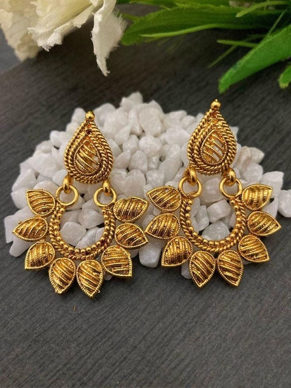 Buy South Indian Jewellery Traditional Big Antique Jhumkas Best Price Online