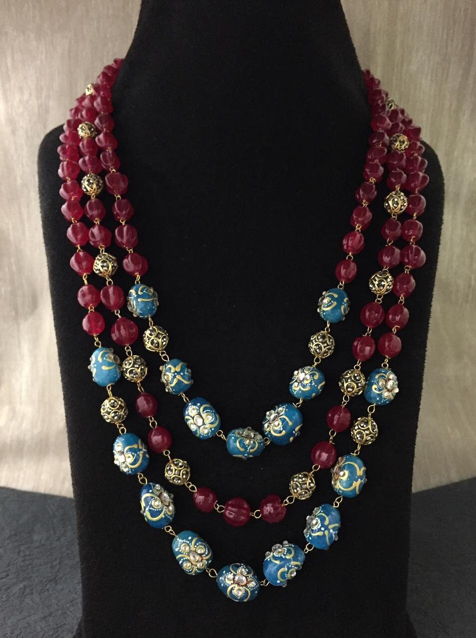 Indian Jewellery Jaipuri Mala Pendle 