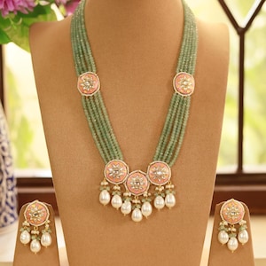 Kundan Polki Minakari Necklace: Indian Wedding Jewelry