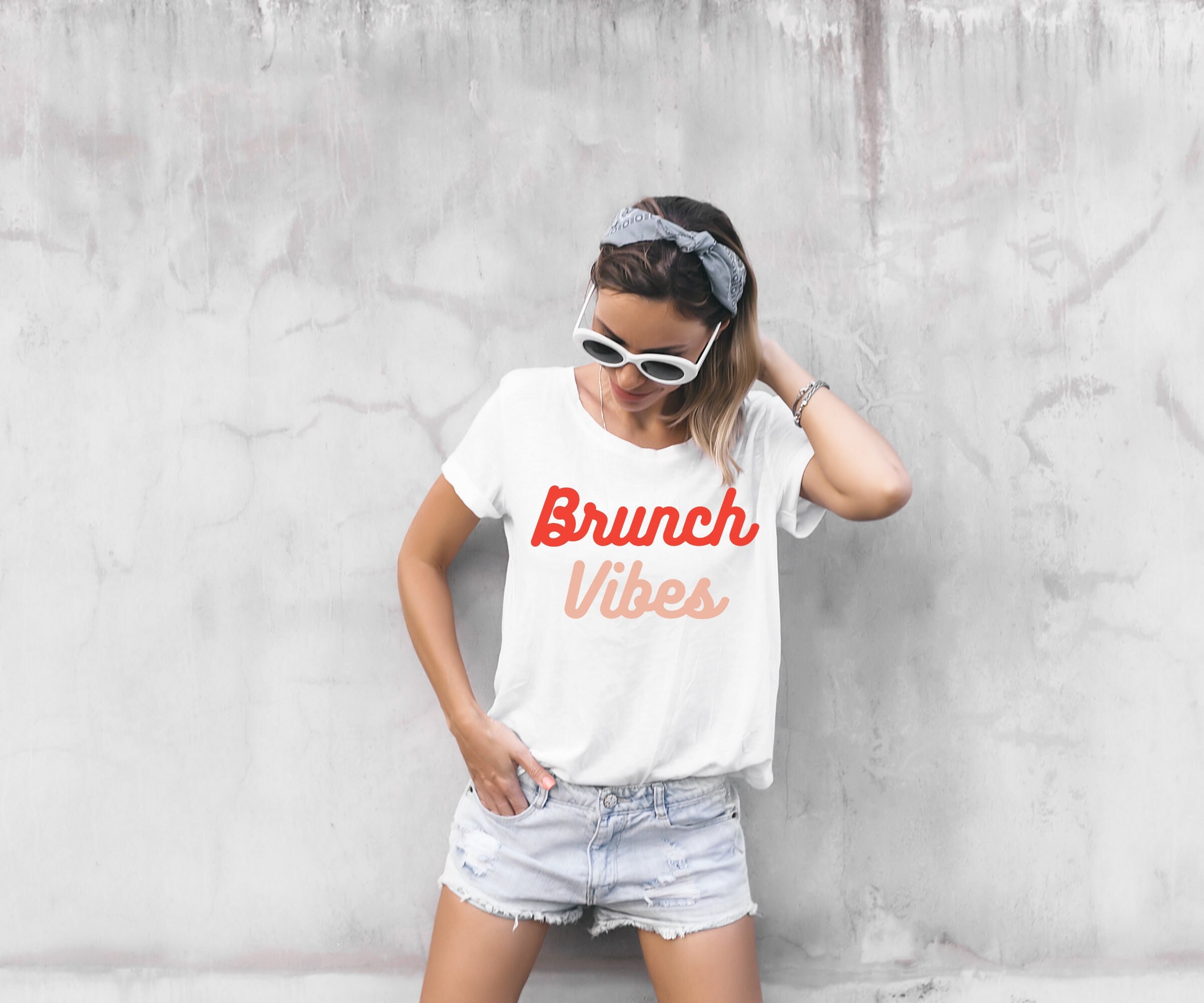 Womens Brunch Vibes Tshirt Womens Brunch Vibes Tshirt