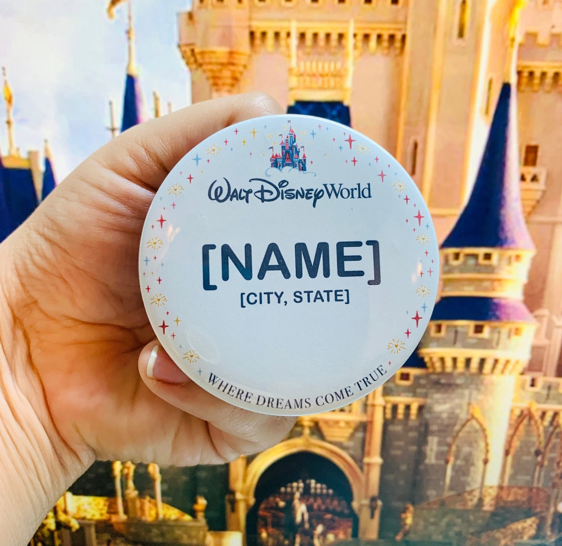 Name Tag Pin Button Etsy