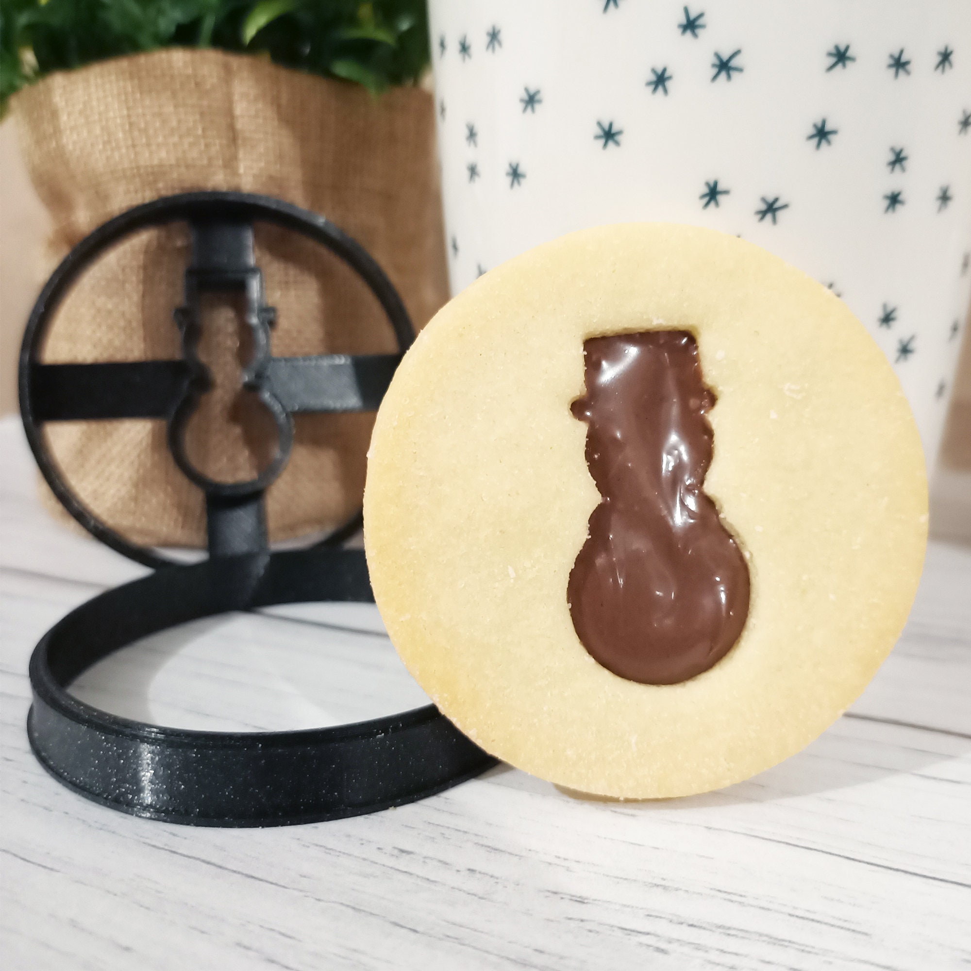 2 Emporte-Pièces - Bonhomme de Neige Biscuits Noel Joyeux Lavable en Lave-Vaisselle