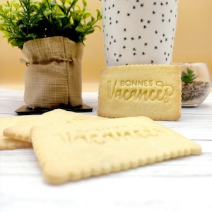 Good holidays Cookie Cutter - holidays - Vacation - French Petit Beurre LU - Made in France