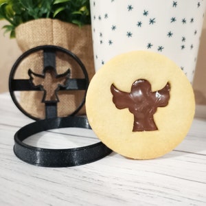 2 Koekjesvormpjes - Kerstengel - Kerstkoekjes - Vrolijk Kerstfeest - Koekjesvorm