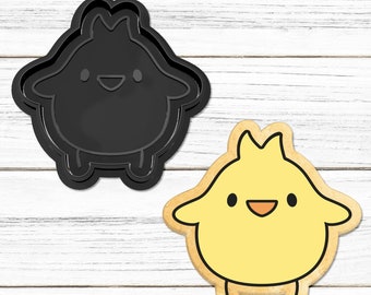 Emporte-pièce Poussin - Kawaii - Embosseur - Fête de paques - Moule à biscuit  - Sablés