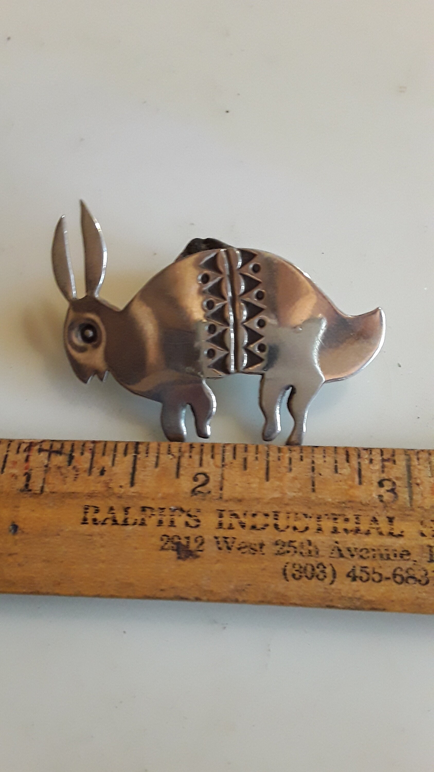 Sterling Silver Mimbres Rabbit Pin Brooch - Etsy