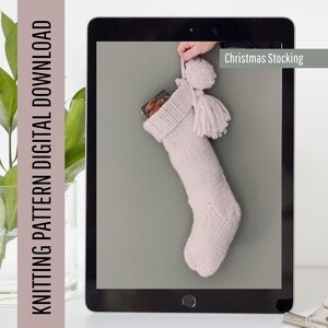 Knitting pattern - All I want for Christmas Stocking - Digital Download pattern