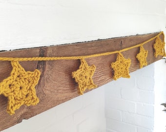 CROCHET KIT | Wish upon a star Garland | 100% Merino Wool - Super Chunky - Luxury Crochet Kit