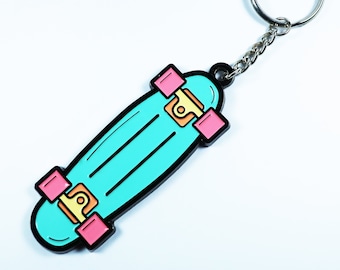 Skateboard metal key door