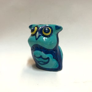 Small Owl 1 (Version 1) by Art2Production, Handmade Ceramic, Ceramic Owl Figurine, Gift, Souvenir, Present, Home Decor, Owl Sculpture