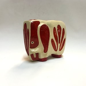 Elephant 3 (Version 1) by Art2Production, Handmade Ceramic, Ceramic Elephant Figurine, Gift, Souvenir, Present, Decor, Elephant Sculpture