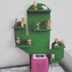Tonieregal Сactus for Toniebox and Tonies/magnetic shelf/32 figures